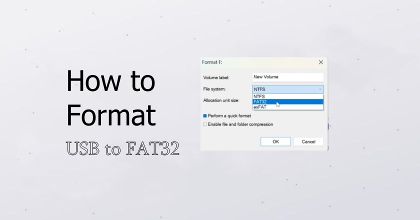How to Format USB to FAT32 [2026]