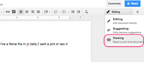 google-docs-for-read-only-access
