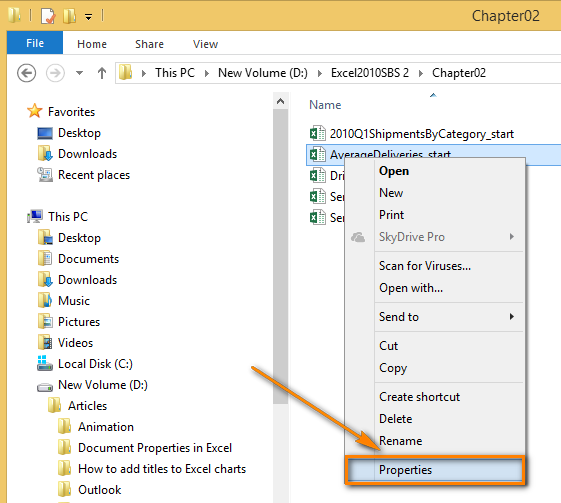 excel-properties