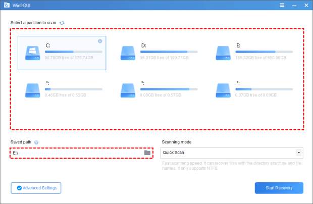 help-select-a-partition-to-scan
