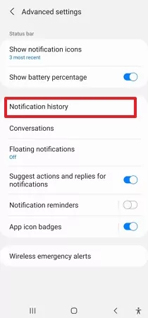 check-notification-history