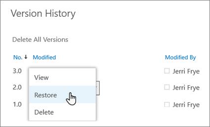 restore-version