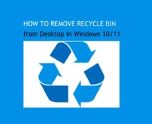 how-to-remove-recycle-bin-from-desktop