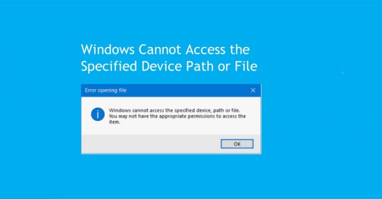 windows-cannot-access-the-specified-device-path-or-file